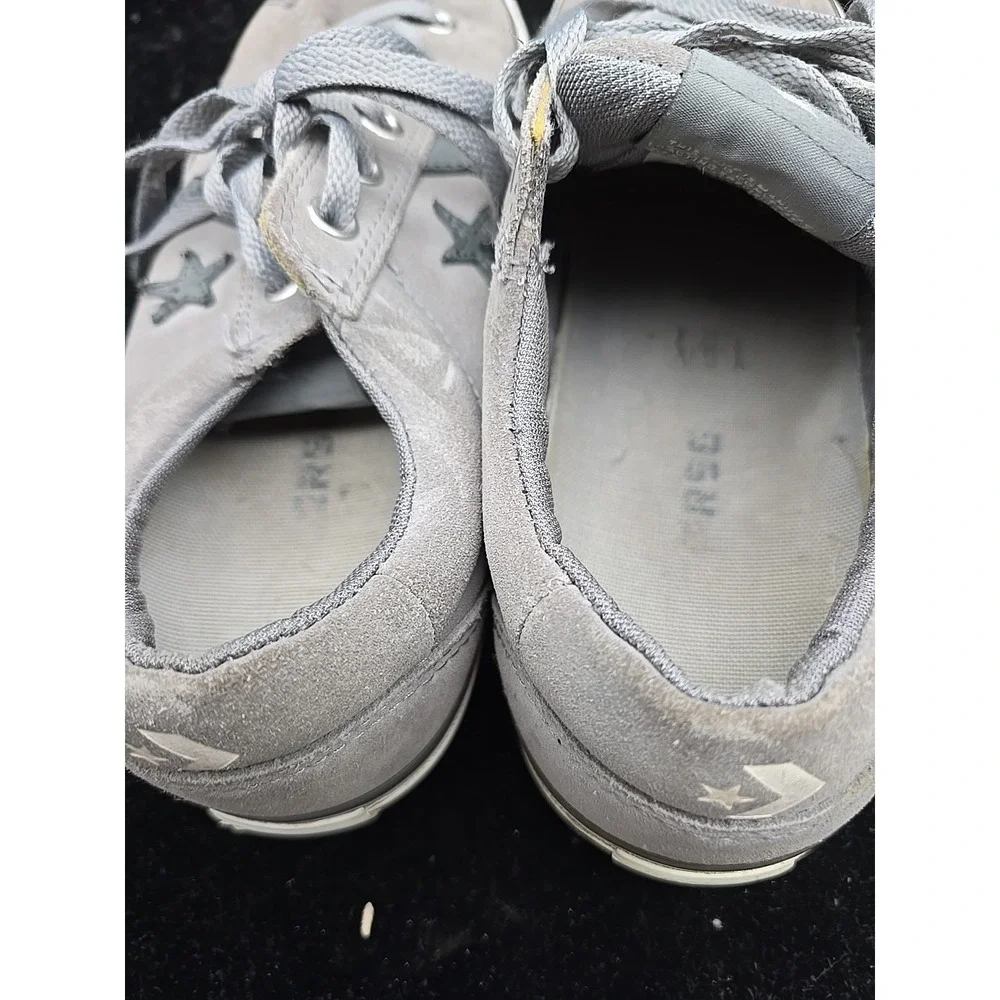 Converse Men's Size 10 All Star Chuck Taylor Low Top Gray Suede Leather - Picture 11 of 11